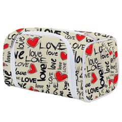 Love Abstract Background Love Textures Toiletries Pouch from ArtsNow.com