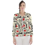 Love Abstract Background Love Textures Women s Windbreaker