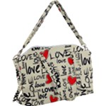 Love Abstract Background Love Textures Canvas Crossbody Bag