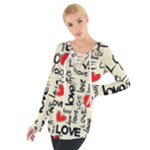 Love Abstract Background Love Textures Tie Up T-Shirt