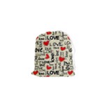 Love Abstract Background Love Textures Drawstring Pouch (XS)