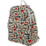 Love Abstract Background Love Textures Top Flap Backpack