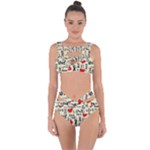 Love Abstract Background Love Textures Bandaged Up Bikini Set 