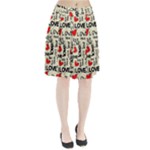 Love Abstract Background Love Textures Pleated Skirt