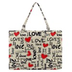 Love Abstract Background Love Textures Zipper Medium Tote Bag