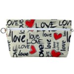 Love Abstract Background Love Textures Handbag Organizer