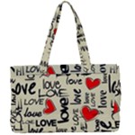 Love Abstract Background Love Textures Canvas Work Bag