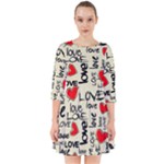 Love Abstract Background Love Textures Smock Dress