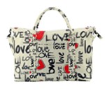 Love Abstract Background Love Textures Carry-on Travel Shoulder Bag