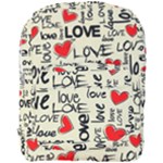 Love Abstract Background Love Textures Full Print Backpack