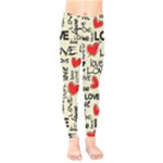 Love Abstract Background Love Textures Kids  Leggings