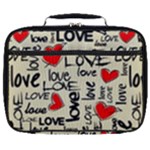 Love Abstract Background Love Textures Full Print Lunch Bag