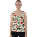 Love Abstract Background Love Textures Velvet Tank Top