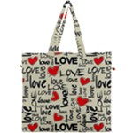 Love Abstract Background Love Textures Canvas Travel Bag