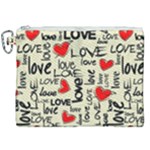 Love Abstract Background Love Textures Canvas Cosmetic Bag (XXL)