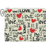 Love Abstract Background Love Textures Canvas Cosmetic Bag (XXXL)