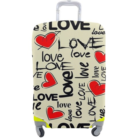 Love Abstract Background Love Textures Luggage Cover (Large) from ArtsNow.com