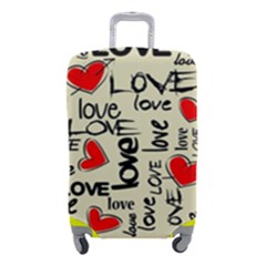 Love Abstract Background Love Textures Luggage Cover (Small) from ArtsNow.com