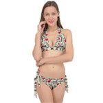 Love Abstract Background Love Textures Tie It Up Bikini Set