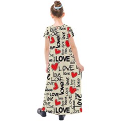 Kids  Short Sleeve Maxi Dress 