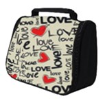 Love Abstract Background Love Textures Full Print Travel Pouch (Small)