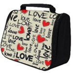 Love Abstract Background Love Textures Full Print Travel Pouch (Big)