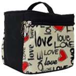 Love Abstract Background Love Textures Make Up Travel Bag (Big)