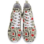 Love Abstract Background Love Textures Men s Lightweight High Top Sneakers