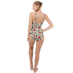 High Neck One Piece Swimsuit 