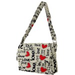 Love Abstract Background Love Textures Full Print Messenger Bag (S)