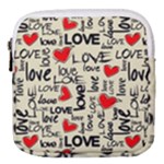 Love Abstract Background Love Textures Mini Square Pouch