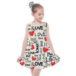 Love Abstract Background Love Textures Kids  Summer Dress