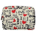 Love Abstract Background Love Textures Make Up Pouch (Medium)