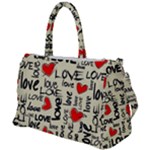 Love Abstract Background Love Textures Duffel Travel Bag