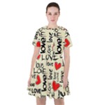 Love Abstract Background Love Textures Sailor Dress