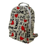 Love Abstract Background Love Textures Flap Pocket Backpack (Large)