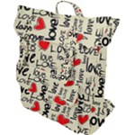 Love Abstract Background Love Textures Buckle Up Backpack