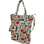 Love Abstract Background Love Textures Shoulder Tote Bag