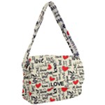 Love Abstract Background Love Textures Courier Bag