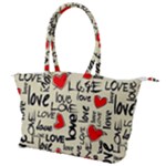 Love Abstract Background Love Textures Canvas Shoulder Bag