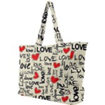 Love Abstract Background Love Textures Simple Shoulder Bag