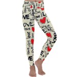 Love Abstract Background Love Textures Kids  Lightweight Velour Classic Yoga Leggings