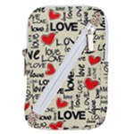 Love Abstract Background Love Textures Belt Pouch Bag (Small)