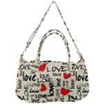 Love Abstract Background Love Textures Removable Strap Handbag