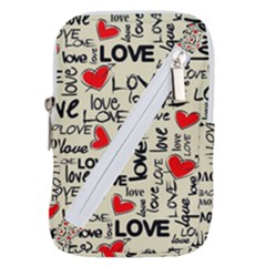 Love Abstract Background Love Textures Belt Pouch Bag (Large) from ArtsNow.com