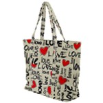 Love Abstract Background Love Textures Zip Up Canvas Bag