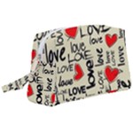 Love Abstract Background Love Textures Wristlet Pouch Bag (Large)