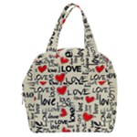 Love Abstract Background Love Textures Boxy Hand Bag