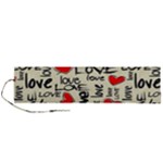 Love Abstract Background Love Textures Roll Up Canvas Pencil Holder (L)