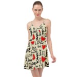 Love Abstract Background Love Textures Summer Time Chiffon Dress